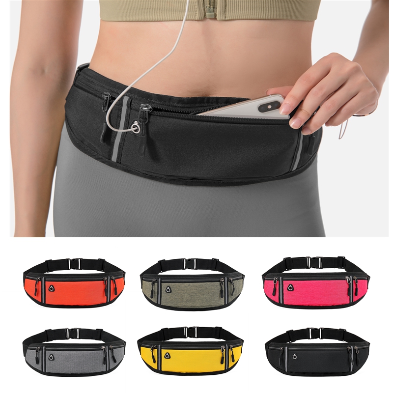 Professionele Hardloop Heuptas Sport Riem Etui Mobiele Telefoon Case Mannen Vrouwen Verborgen Tas Gym Sporttassen Hardloop Riem Taille Pack