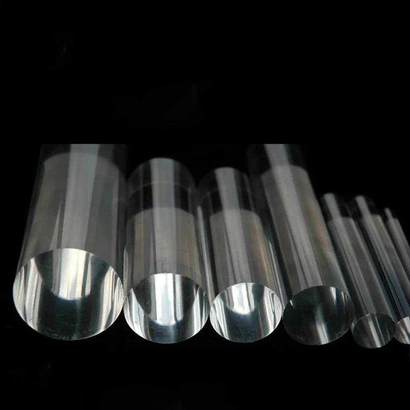 transparent Acryl Stock Feste Plexiglas rollen Stifte Industrie PMMA Rollen Rolle Bar DIY Werkzeuge Stange Schmuck Halfter Stehen