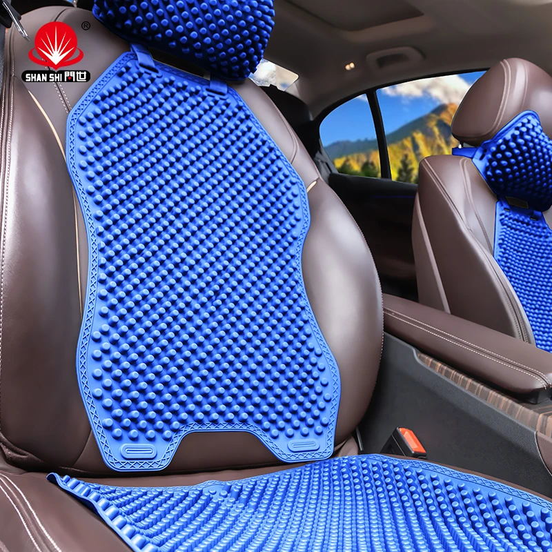 Juego de 3 piezas de cojines para coche, almohadas de silicona para coche, reducción de presión y cómoda protección para el cuello, reposacabezas