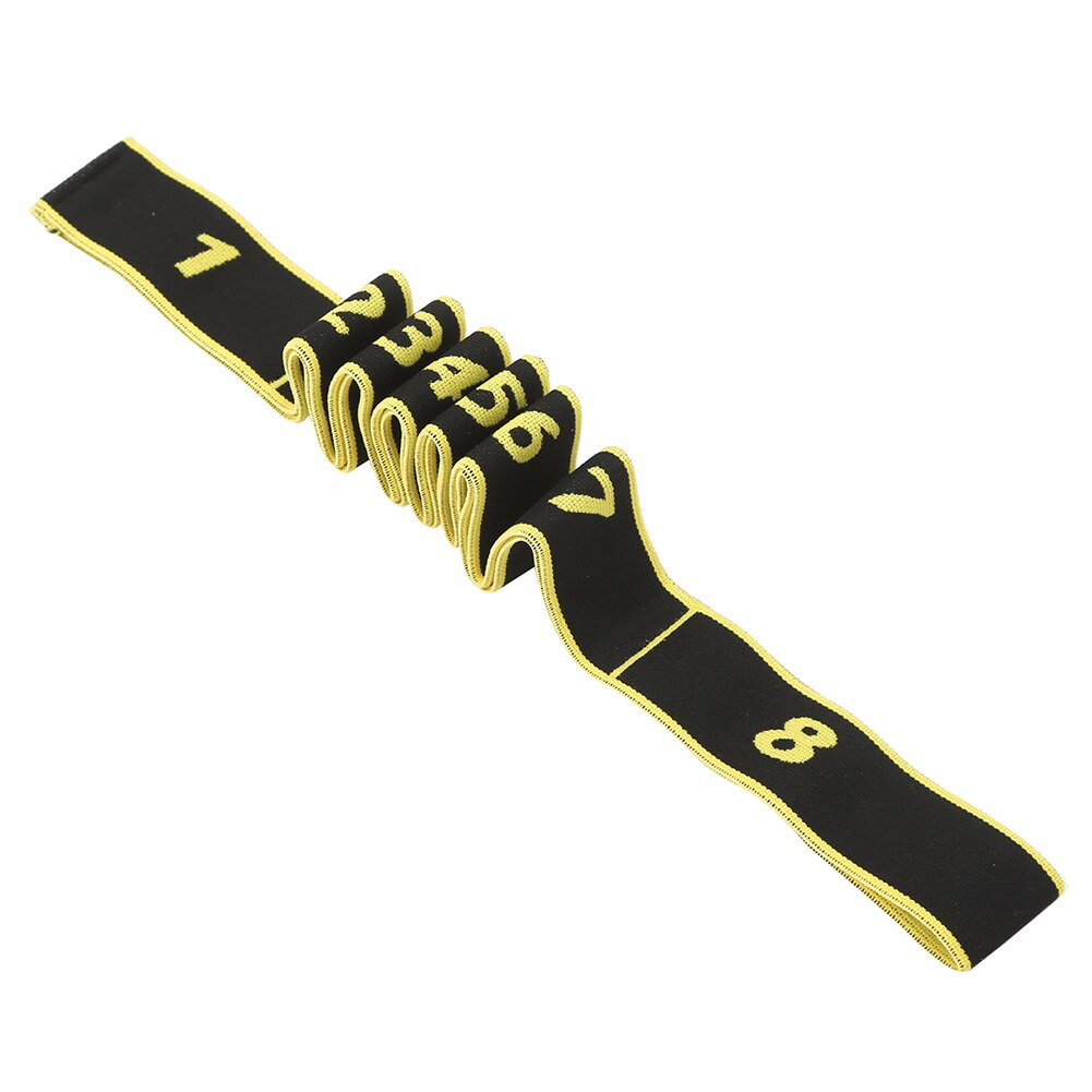 Latin Dance Training Fitness Pilates Yoga Elastic Stretch Resistance Band Belt Suitable for improving activity and flexibility: YELLOW
