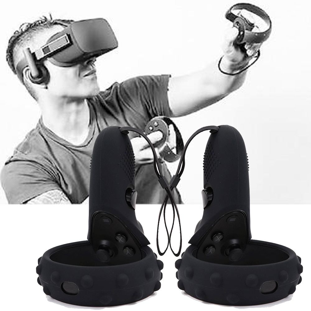 (1 paar) controller Cover Non-Slip Siliconen Case Voor Oculus Quest/Rift S VR Controller Anti-Throw Handvat Beschermende mouw