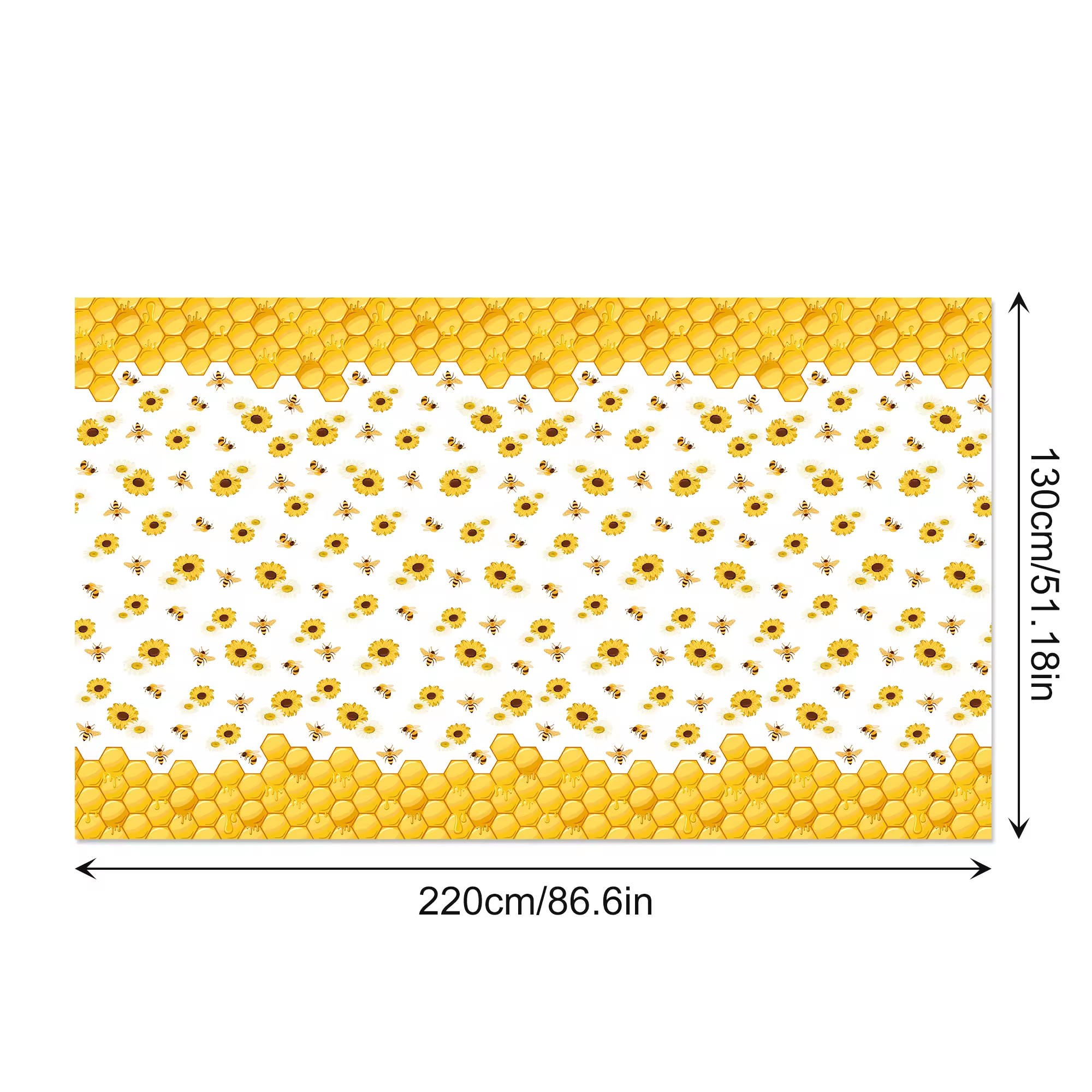 Honingbij Zonnebloem PE Tafelkleed Verjaardagsfeestje Decoraties Plastic Tafelkleed Wegwerp Camping Mat Feestartikelen