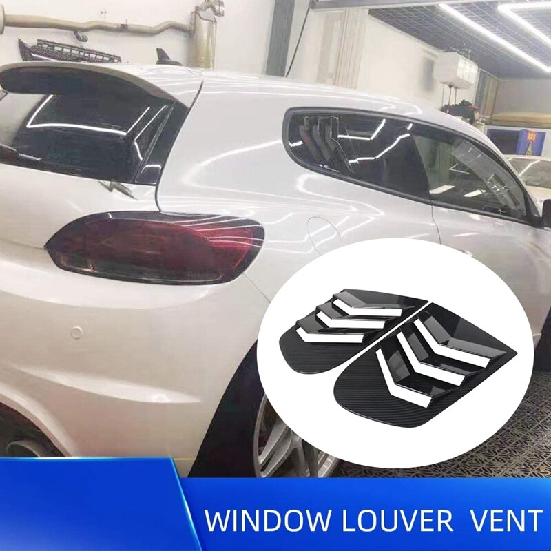 Car Side Window Louvers Cover Quarter Louver Cover Vents Rear Side Window for Scirocco