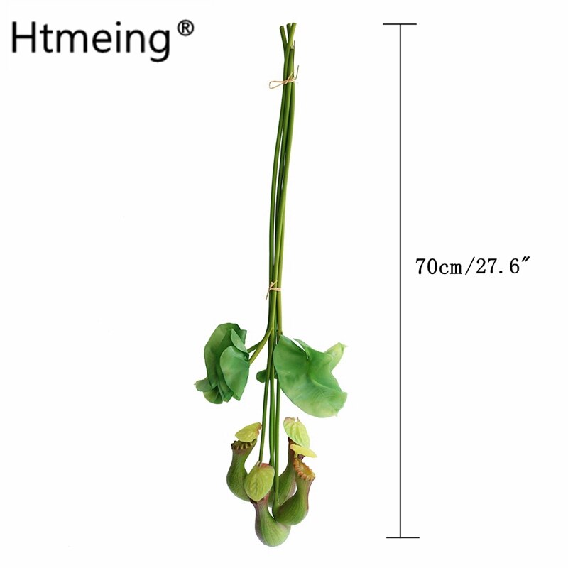 4PCS Nepenthes Artificial Plants Bedroom Decoration Hanging Flower Vine DIY Decor For Home Wedding Banquet Photo Background: green
