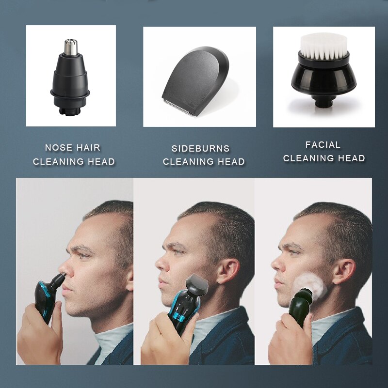 Electric Razor zozen Electric Shaver Rechargeable Shaving Machine for Men Beard Razor Wet-Dry Dual Use Water Proof Fast Charging