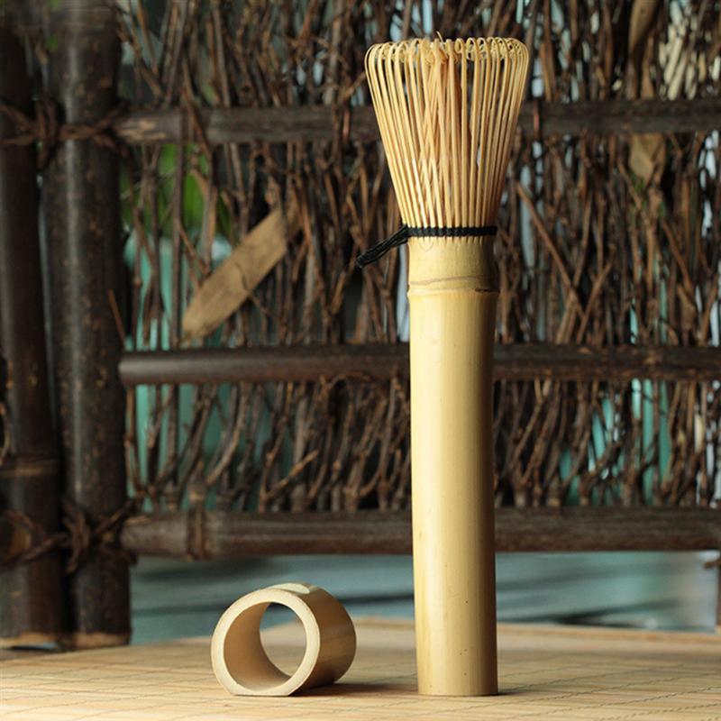 Matcha visp bambu japansk stil grönt te omrörare matcha grönt te pulver visp matcha visp bambu borsta verktyg