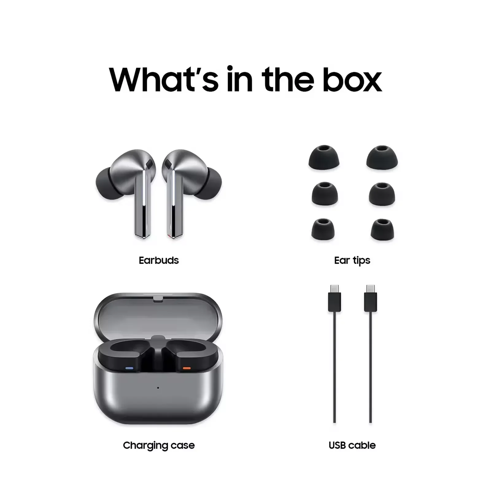 Galaxy buds 3 pro bluetooth-ørepropper med ladeetui ørepropper med minneskum trådløse bluetooth-headset oppslukende hodetelefoner