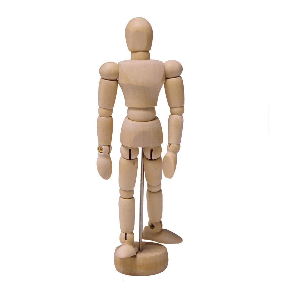 Maniquí de madera, extremidades movibles, arte figurativo humano, dibujo, modelo de esculpir, clase, dibujo, marioneta humana articulada