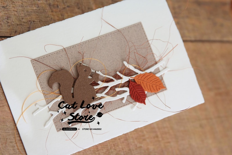 Wiewiórka zwierząt metalu wykrojniki szablony dla DIY karta papierowa robić scrapbookingu dekoracyjne rękodzieło umiera szablon robić wytłaczania cięcia nowy 2019