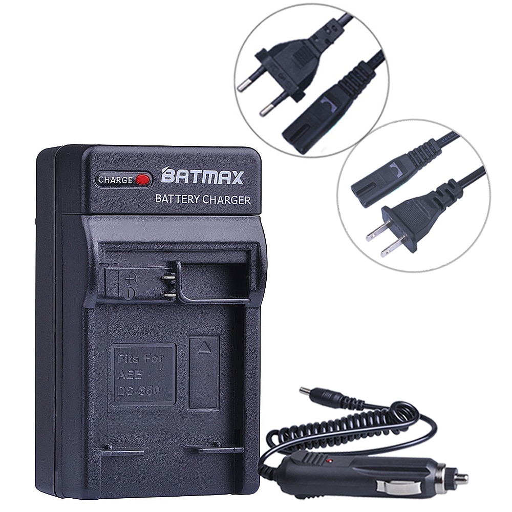 2 stks 1500 mah DS-S50 DSS50 S50 Batterijen Akku + EU/VS Charger Kits voor AEE DS-S50 S50 AEE d33 S50 S51 S60 S71 S70 Camera Batterij