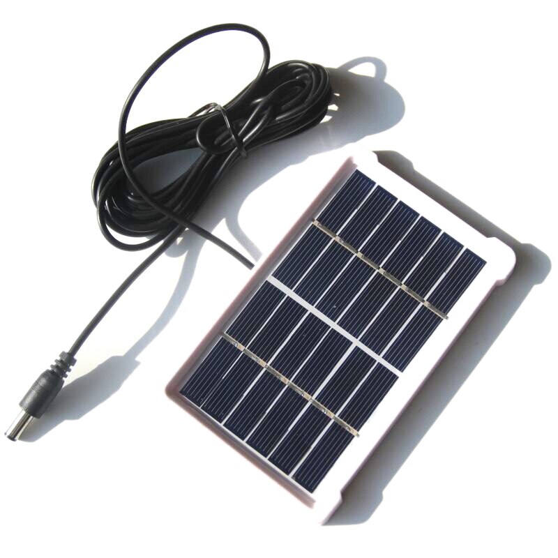 Panneau solaire polycristallin 1W 6V, plaque en verre laminé avec cadre, ligne DC3M, panneau lumineux solaire pour jardin