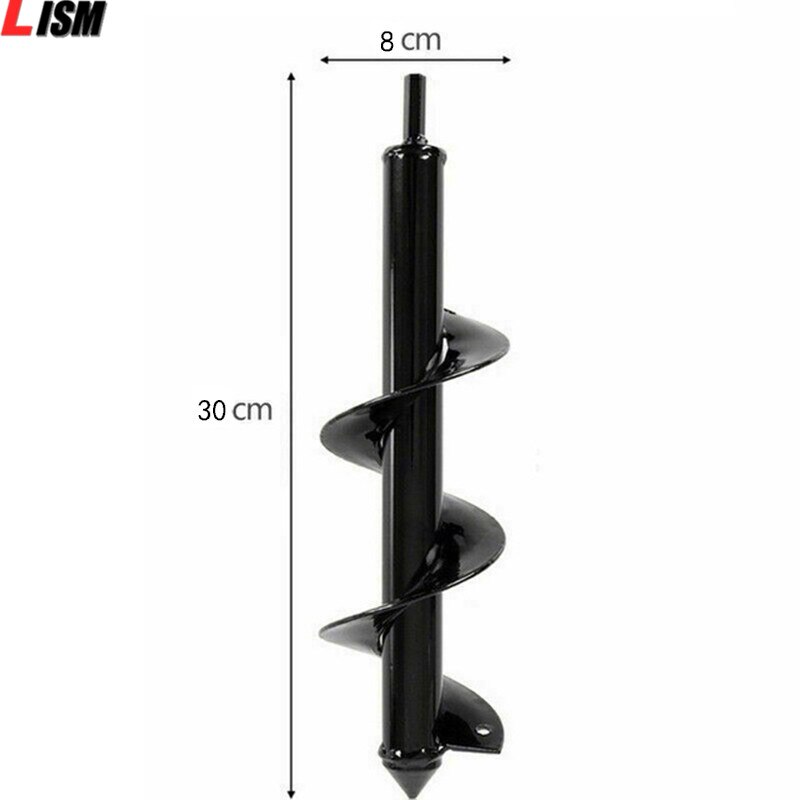 Garden Drill Bit Tool Flower Planter Bulb Shaft Twist Drill Auger Yard Gardening Planting Hole Digger Tool Planter: 30x8cm