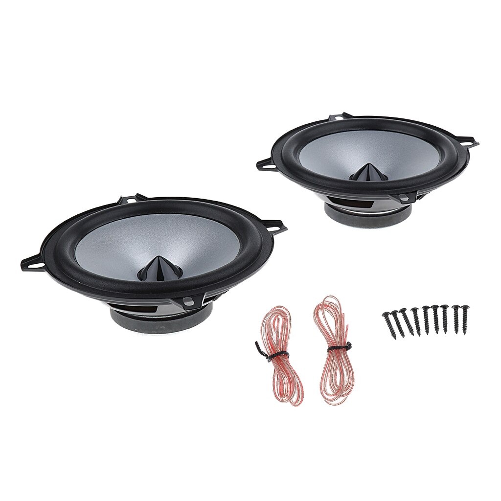 1 Pair 5 inch 50W 88dB Car Audio Stereo Subwoofer Woofer Full Range Speaker