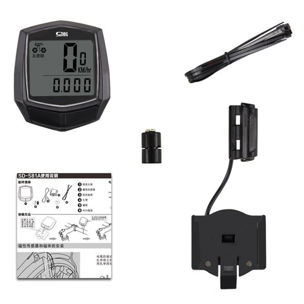 wioślarz przewodowy stoper komputer rowerowy wielofunkcyjny prędkościomierz czujnik licznika kilometrów na wolnym powietrzu akcesoria sportowe komputer rowerowy