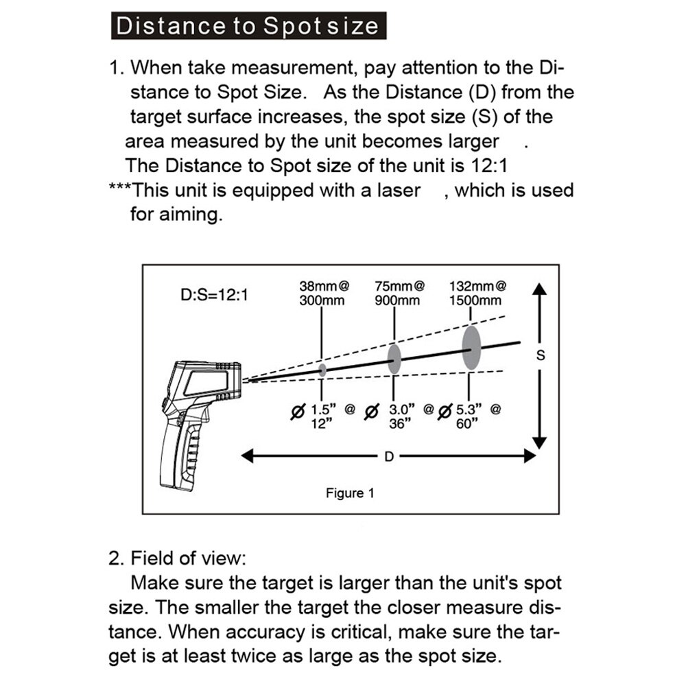 Thermomètre infrarouge IR sans Contact-50-400/600 degrés numérique C/F sélection thermomètre de température de Surface pyromètre imageur