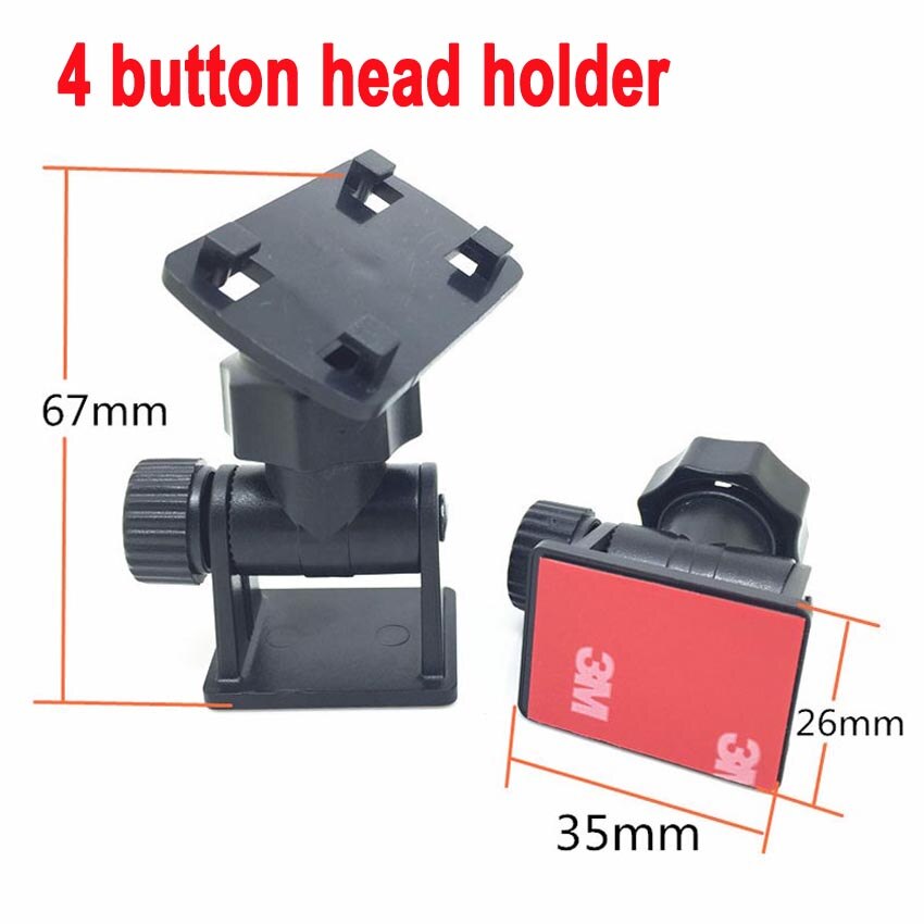 Support de trépied de bâti de DVR de voiture de tête de griffe de 4 support d'écran automatique de fenêtre avec la Double tasse de Base d'autocollant de Paster pour le support d'appareil-photo de GPS DV