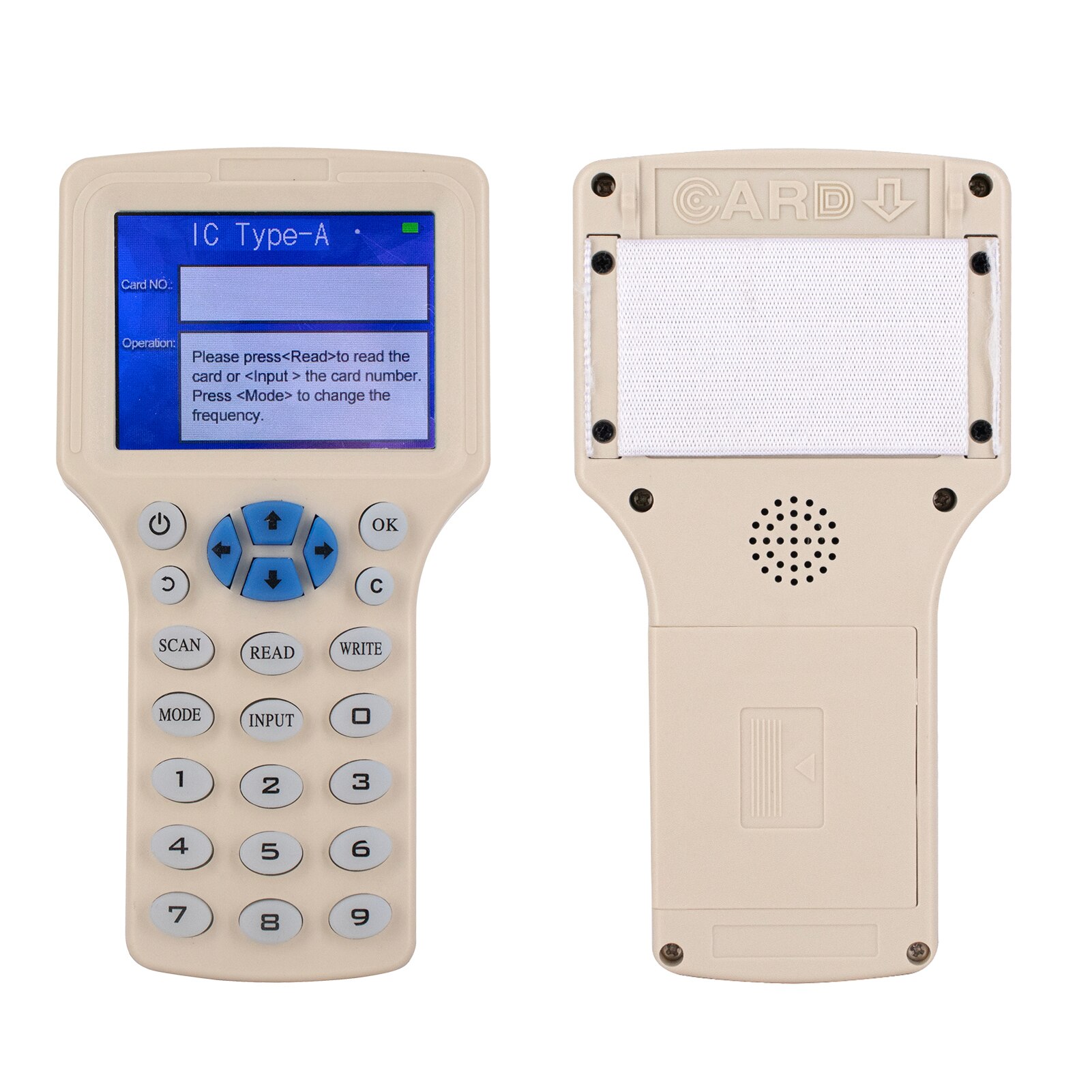 Intelligent 10 Frequency RFID Reader Writer Copier Multifunctional LCD Screen IC/ID Cards Duplicator