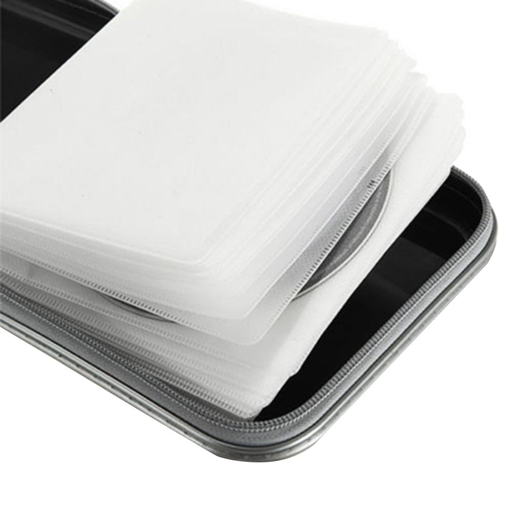 80pcs Capacity Capacity Disc CD DVD Wallet Storage Organizer Case CD Bag Disc Wallet Storage Organizer Case Boxes With Zipper
