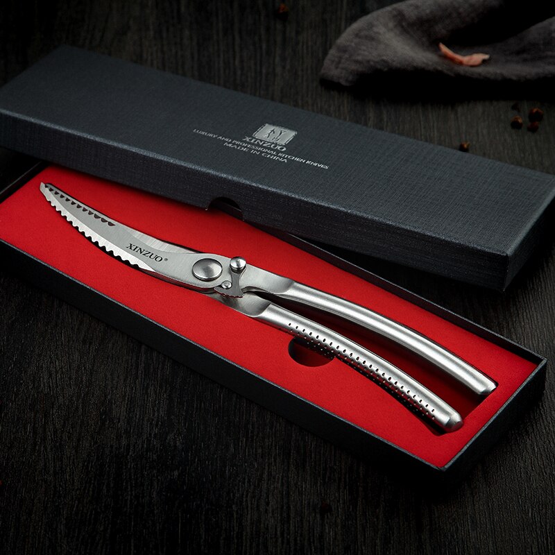 Xinzuo Keuken Schaar 4Cr14N Rvs Shears Tool Kip Gevogelte Vis Vlees Groenten Schaar