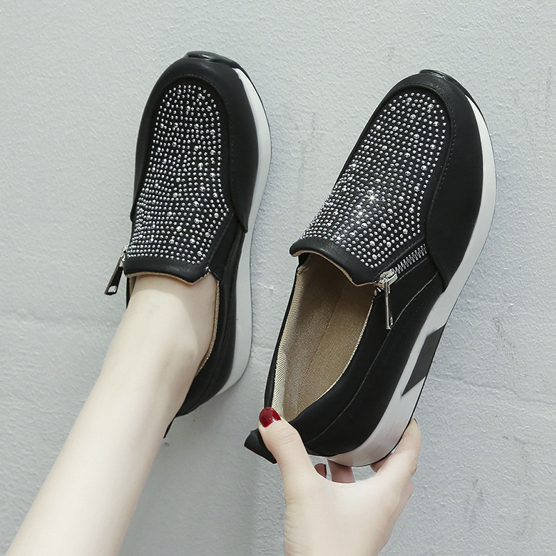 zapatos planos de mujer plataforma Slip-on zapatos de mujer Zapatillas casuales cómodos zapatos de mujer de gran tamaño nueva