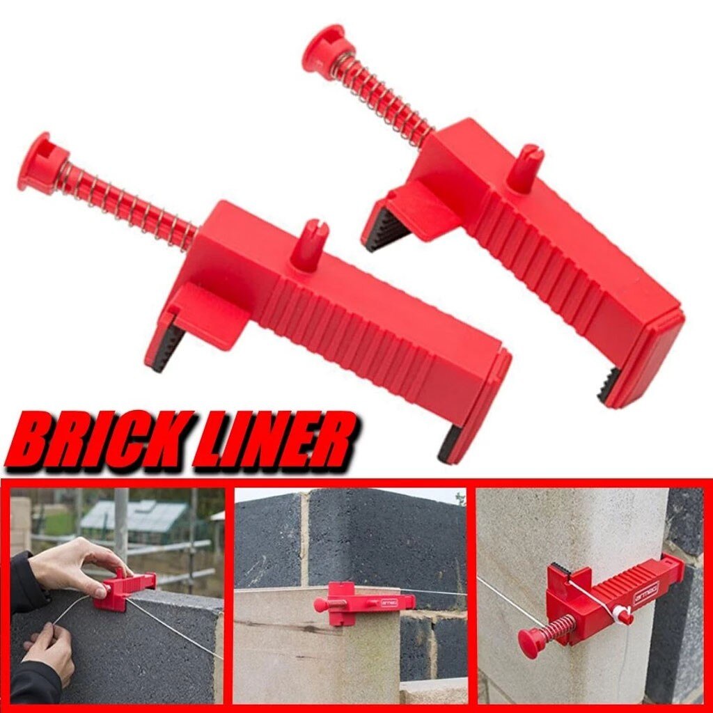 1Pair Construction Tools For Masons Engineering Plastic Bricklaying Line Drawing Tool Brick Leveling Measuring Tool Bricklayer