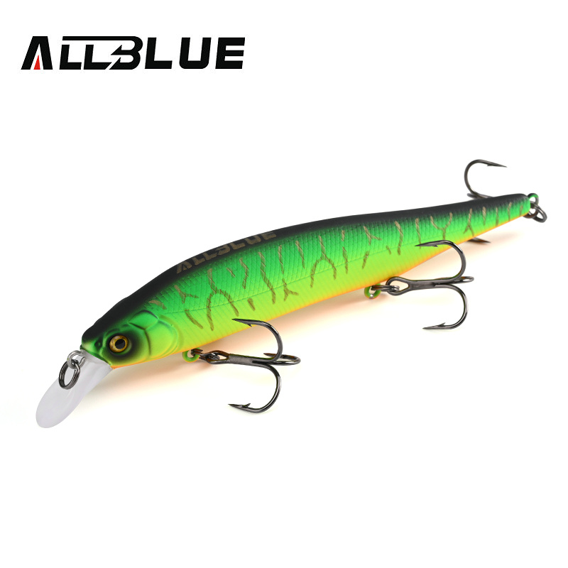 ALLBLUE KITETSU 115SP Wobbler Suspend Fishing Lure 115mm 15.4g Hard Plastic Minnow Pike Bass Perch Artificial Bait Tackle: WHITE