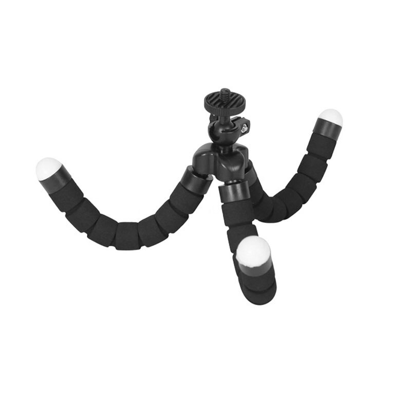 1 pçs esponja flexível polvo mini tripé com bluetooth remoto obturador para iphone mini câmera tripé suporte do telefone clipe