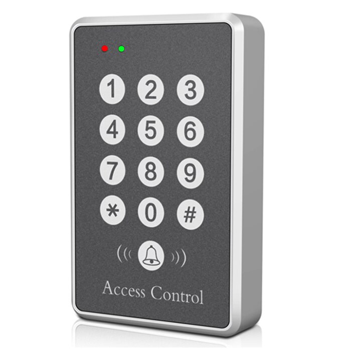 Lucking dør adgangskontrol system maskine sikkerhed 125 khz rfid nærhed indgang dør lås adgang adgang tastatur sølv: D85 adgangskontrol