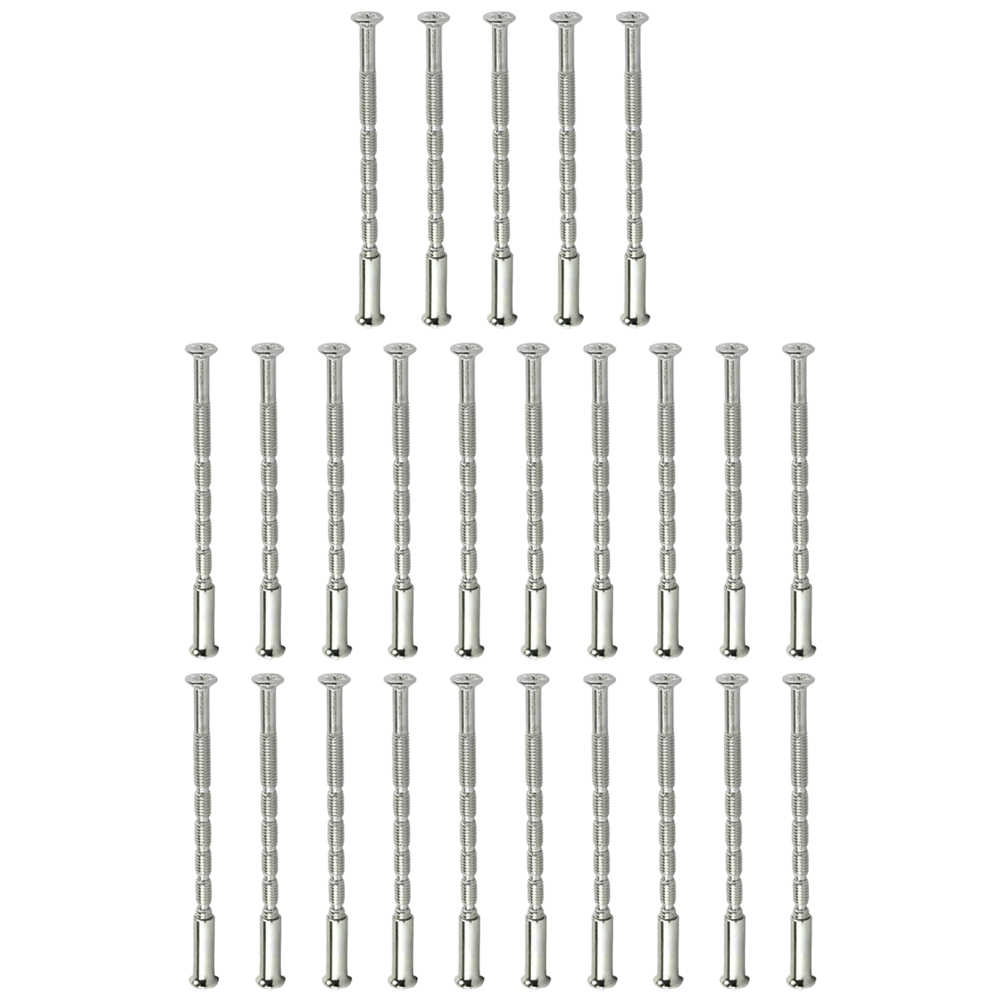 Jeu de vis de poignée de porte, 25 pièces/ensemble, boulon de poignée de porte à travers les fixations pour poignée de porte, boutons de Roses, serrure de porte, vis métalliques, matériel