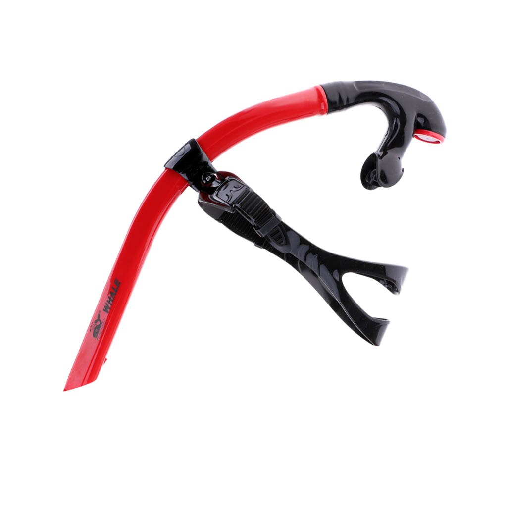 Centro natação snorkel silicone gel bocal para treinamento de engrenagem de natação: Red