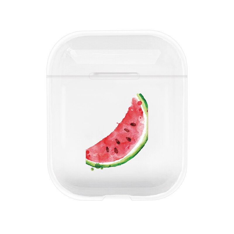 Fruit Transparent Cute Case For Apple airpods Case Cover Summer Peach Bluetooth Earphone Case For Airpods Headphone Hard Case: I200194