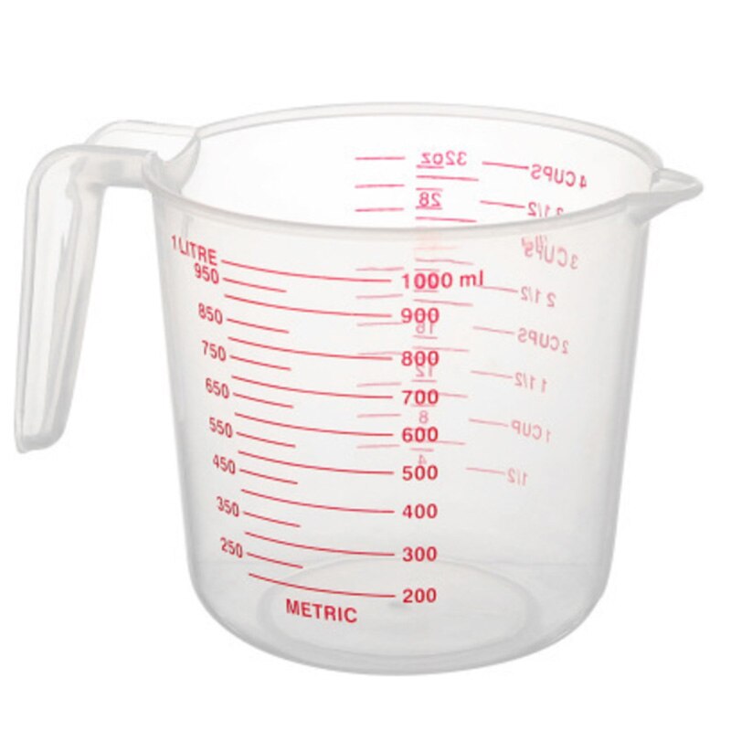 1000Ml Messbecher Backen Werkzeug Küche Werkzeug Kunststoff Messbecher Werkzeug Tasse mit Skala