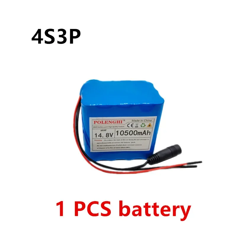 4S3P 14,8 V 16000 mAh 18650 Li-Ionen-Akku 16,8 V 1 A Ladegerät