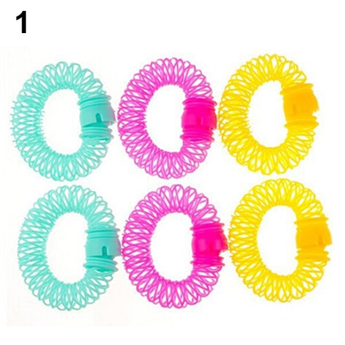 6/8Pcs Convenient Hair Magic Curler Rollers Spiral Curls Hair Styling DIY Tools: L