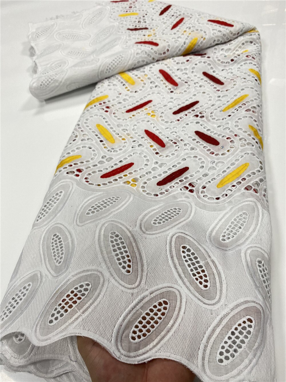 Swiss Voile Lace In Switzerland African Lace Fabric Lace Swiss Lace Fabric Cotton Fabric For Dress YA3510B-1: Picture 6