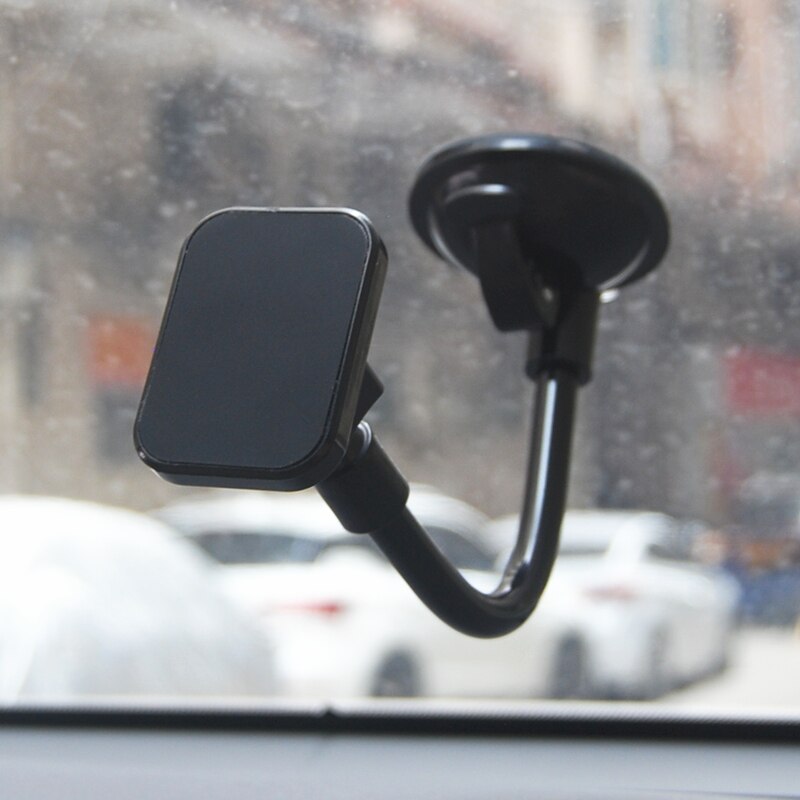 Magnetische praktisch Halfter Auto Halterung Lange Arm Windschutzscheibe Auto Telefon halterung für iPhone X 8 8 Plus 7 7 Plus 6 6 Plus SE: Schwarz