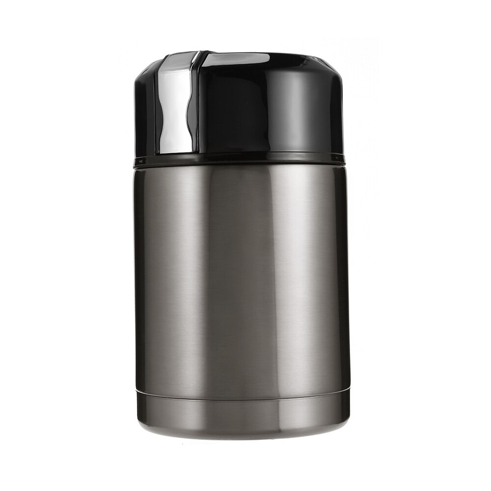 Original 1000ML Stainless Steel Braised Beaker Double Wall Smolder Food Porridge Insulated Thermos Vacuum Pot Soup Lunch Bucket: Stainless Steel