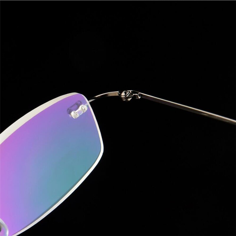 Unisex Titanium Legering Randloze leesbril, Vrouwen High Definition Anti Vermoeidheid Ultralight Frameloze Presbyopie Eyewear A859