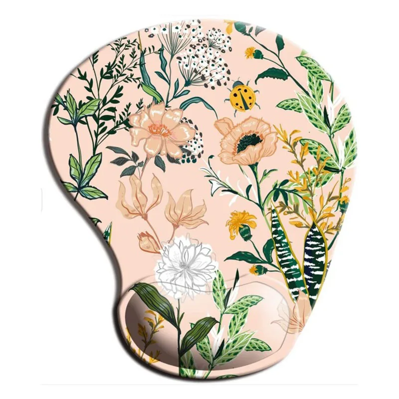 Ergonomic Mouse Pad Wrist Rest Non-Slip Rubber Desk Mat Pad Under Hand Office Mouse Carpet Wristband Wrist Support Accessories: PURPLE