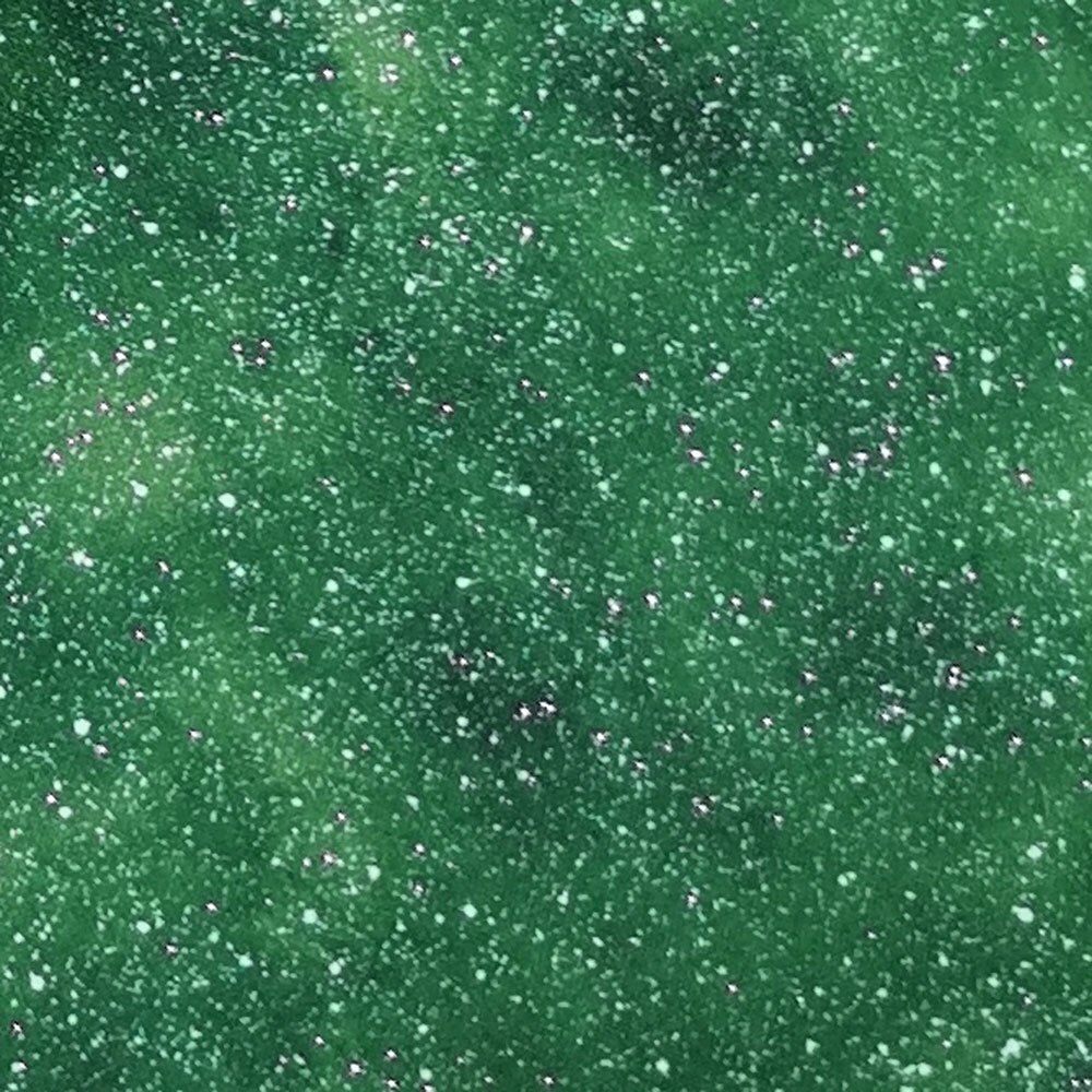 Galakse stjernehimmel gylden glitter stempling almindeligt bomuldsstof bundt diy patchwork rose smaragd lilla: Grøn