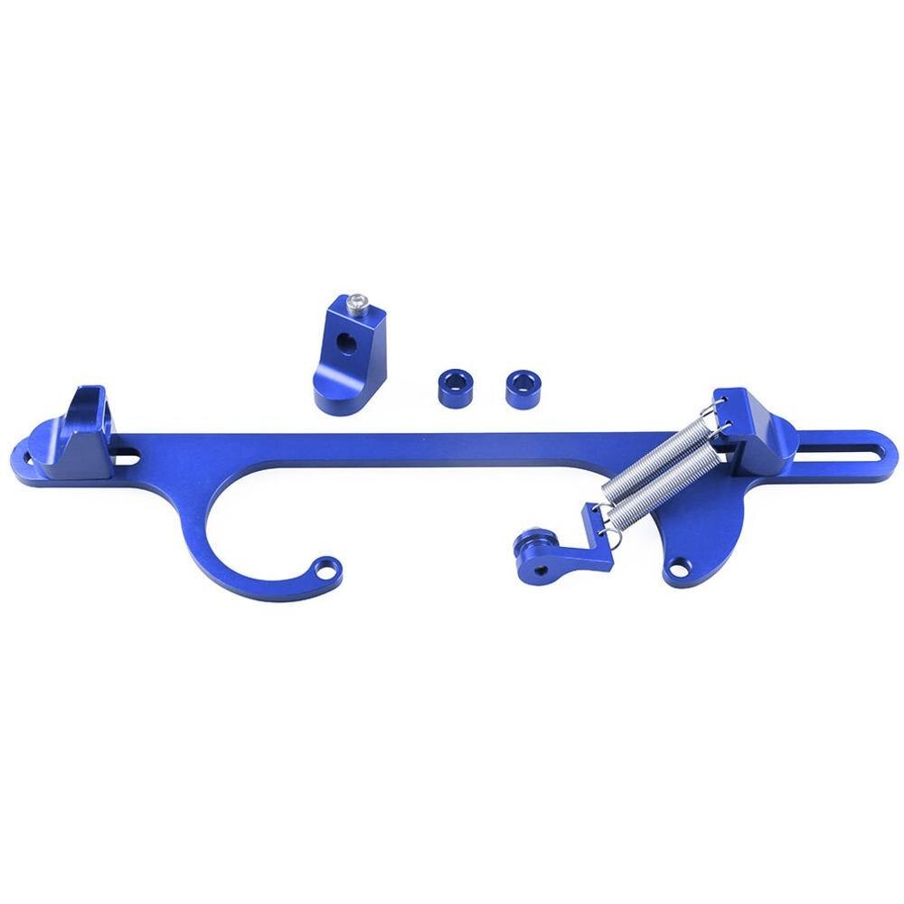 Auto stimmen Gas Basis Anzug 350 SBC Holley 4150 & 4160 Kohlenhydrate Gaszug Kohlenhydrate Halterung Vergaser: Blau