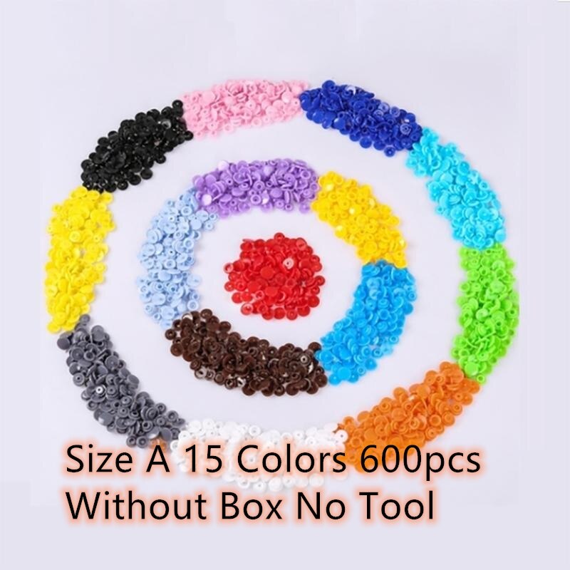 200-440 stücke Kunststoff Druckknopf mit Druckknöpfen Zangen Werkzeug Kit Organizer Container Druck Naht Druckknopf Druckknöpfen werkzeuge: Size A