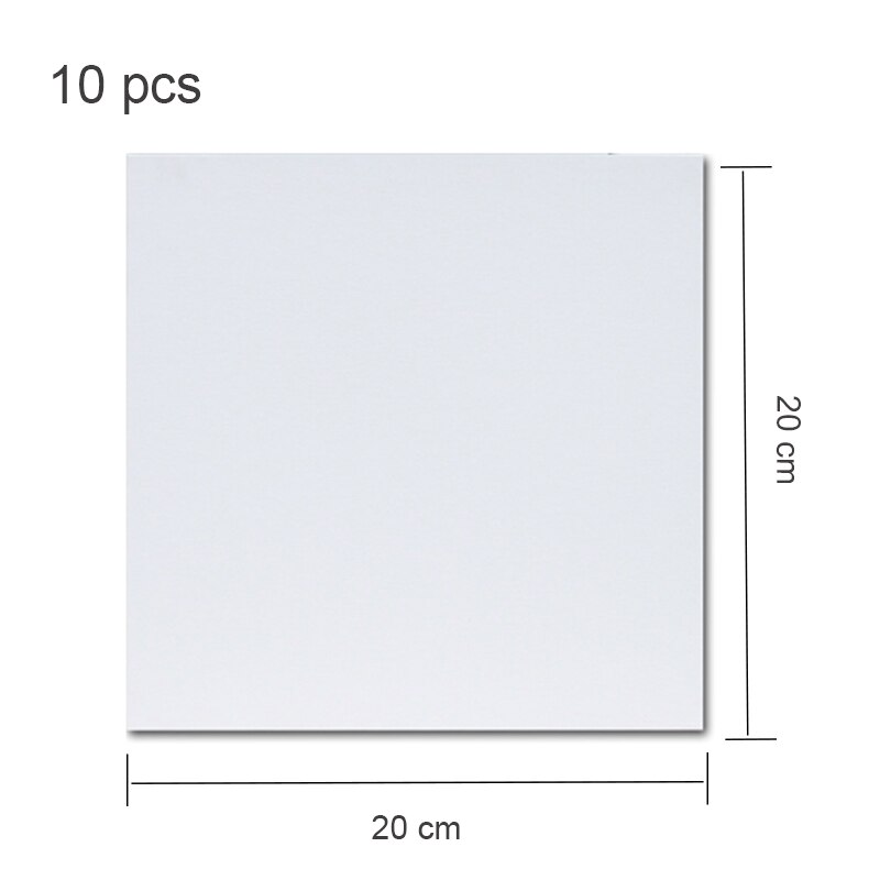 10 stk maleri lerret panel bord dyp super verdi pakke til olje &amp; akrylmaling oljemaling bord kunst forsyninger: Størrelse 3