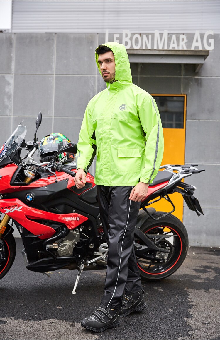 Sfk motorcykel vandtæt regnfrakke motocross ridning ventilere sport regnfrakke regnbuksedragt