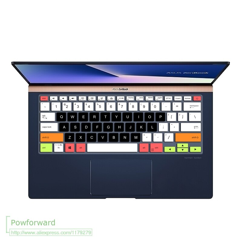 For ASUS ZenBook 14 UX434 UX434FL ux434flc UX431 UX431FN UX431FA UX392 UX392FN UX392FA laptop Silicone Keyboard cover Protector: candyblack