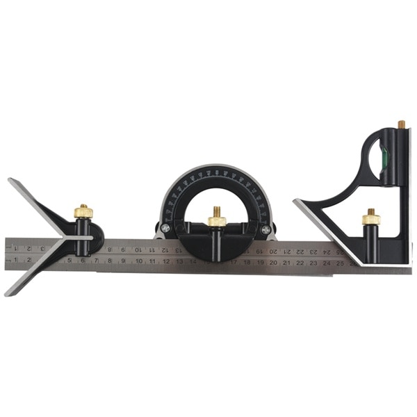 Combination Square Set Angle Finder & Protractor Spirit Level Aluminum Alloy Ruler Mitre