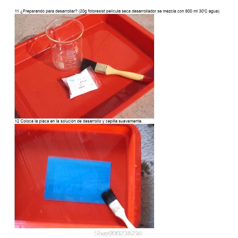 Fotoresist anti-etsning blå bläckfärg för diy pcb torrfilmbyte 100 mätare 18 20