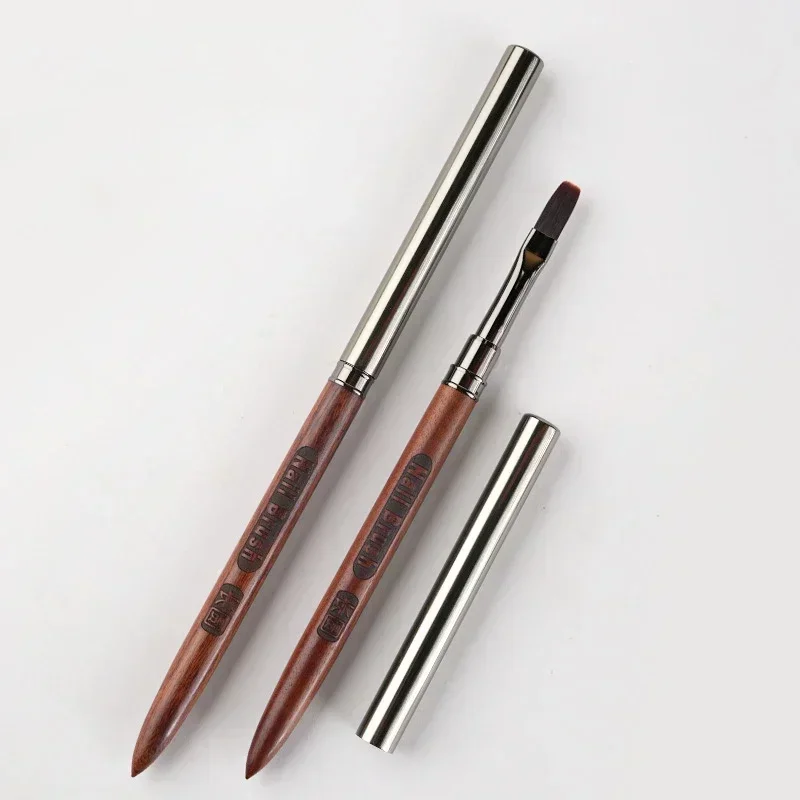 Pincel para pintar Gel de madera, arte de uñas para extensión de punta de Gel, accesorio de constructor acrílico, pinceles para decoración de uñas, cepillo para uñas de Gel UV para manicura