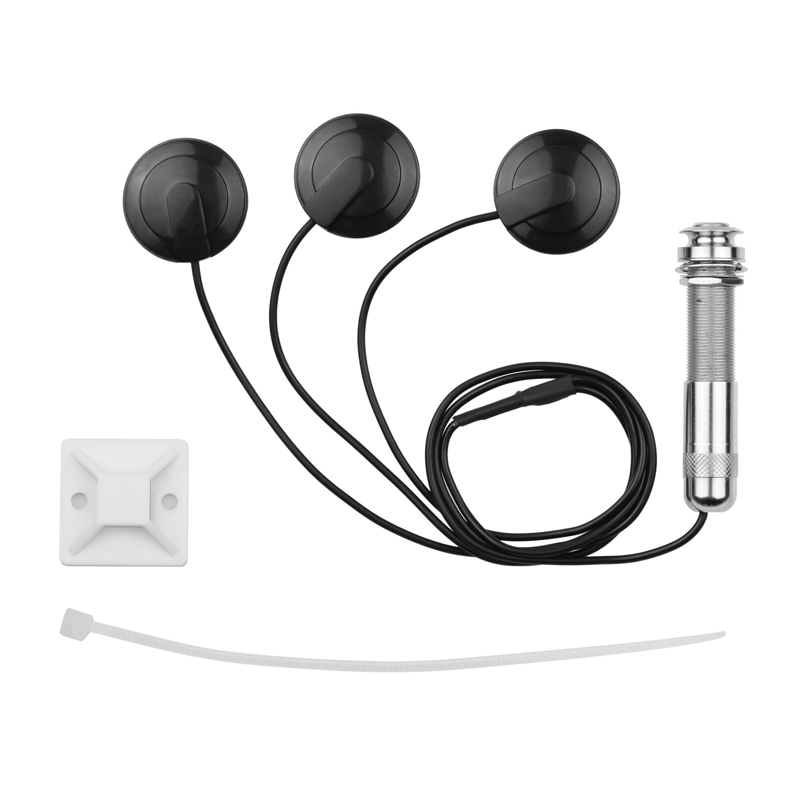 Adhesive Instrument Pickup Acoustic Guitar Pickup Mini Transducer with 1/4 Inch Connector for Violin Mandolin Ukulele: 0.6m Cable