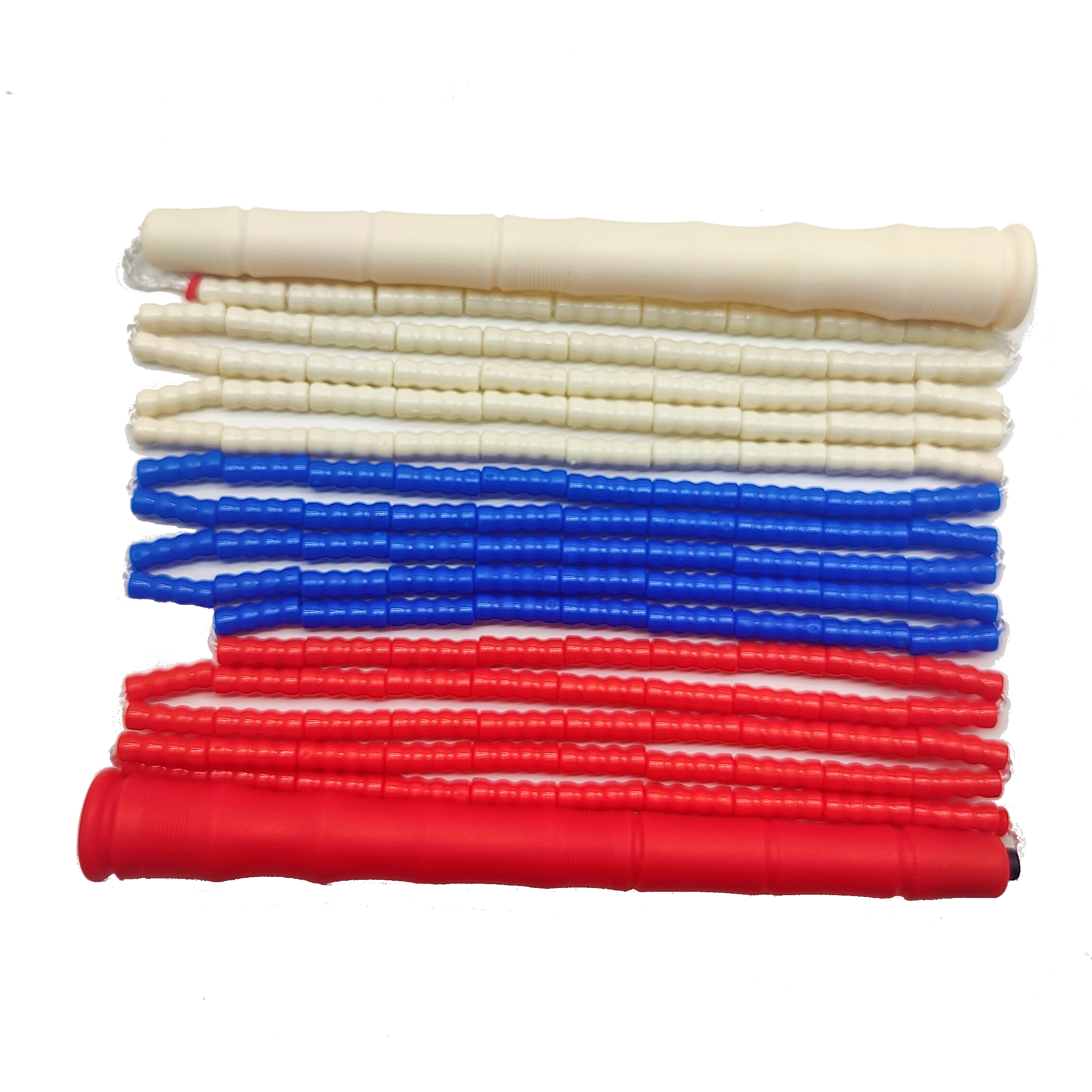 NEVERTOOLATE miękki Koraliki prawdziwy 3 metr 3m czarny różowy sznur robić skakania z koralikami biały uchwyt 21cm długość freestyle koraliki skakanka: Jasno szary